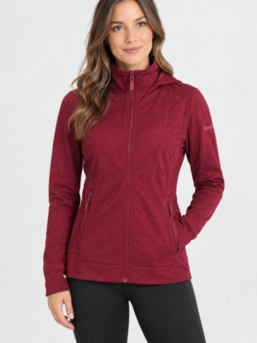 Bench Size Med Burgundy Double Zip Jacket